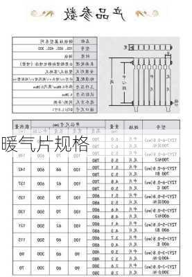 暖气片规格