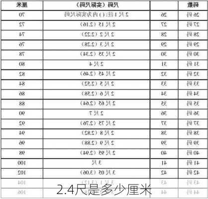 2.4尺是多少厘米-第1张图片-隔壁装修网