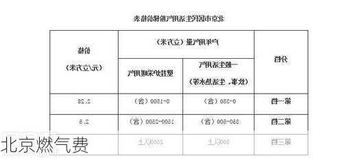 北京燃气费-第1张图片-隔壁装修网