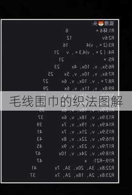 毛线围巾的织法图解-第3张图片-隔壁装修网