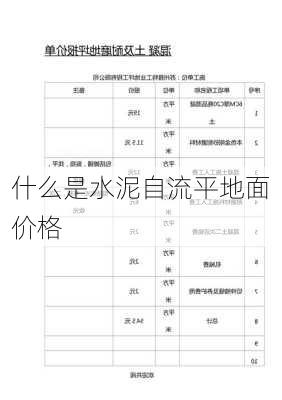 什么是水泥自流平地面价格-第3张图片-隔壁装修网